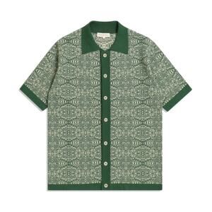 Far Afield Zigger Tribal Green Cream Cardigan Sweater size medium